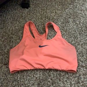 Coral Nike sports bra